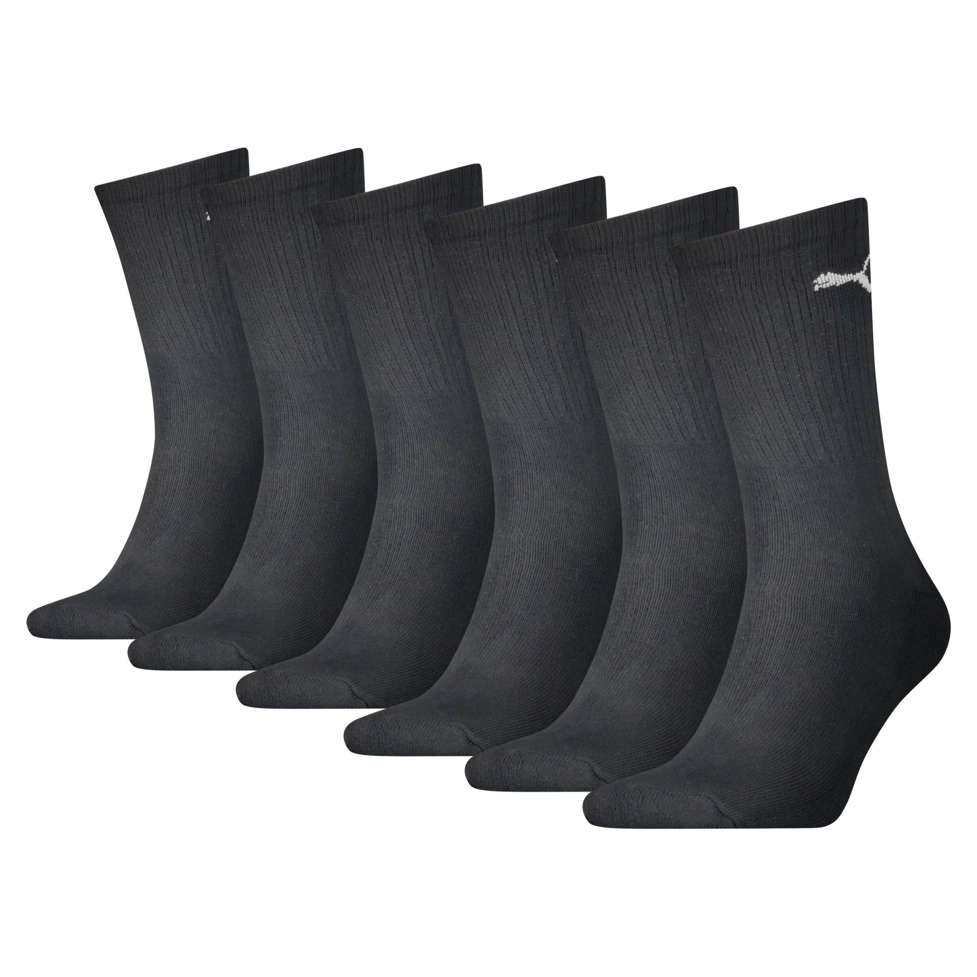 PUMA Socken »PUMA UNISEX CREW SOCK 6P ECOM«, (6 Paar), Flache Zehennaht von PUMA