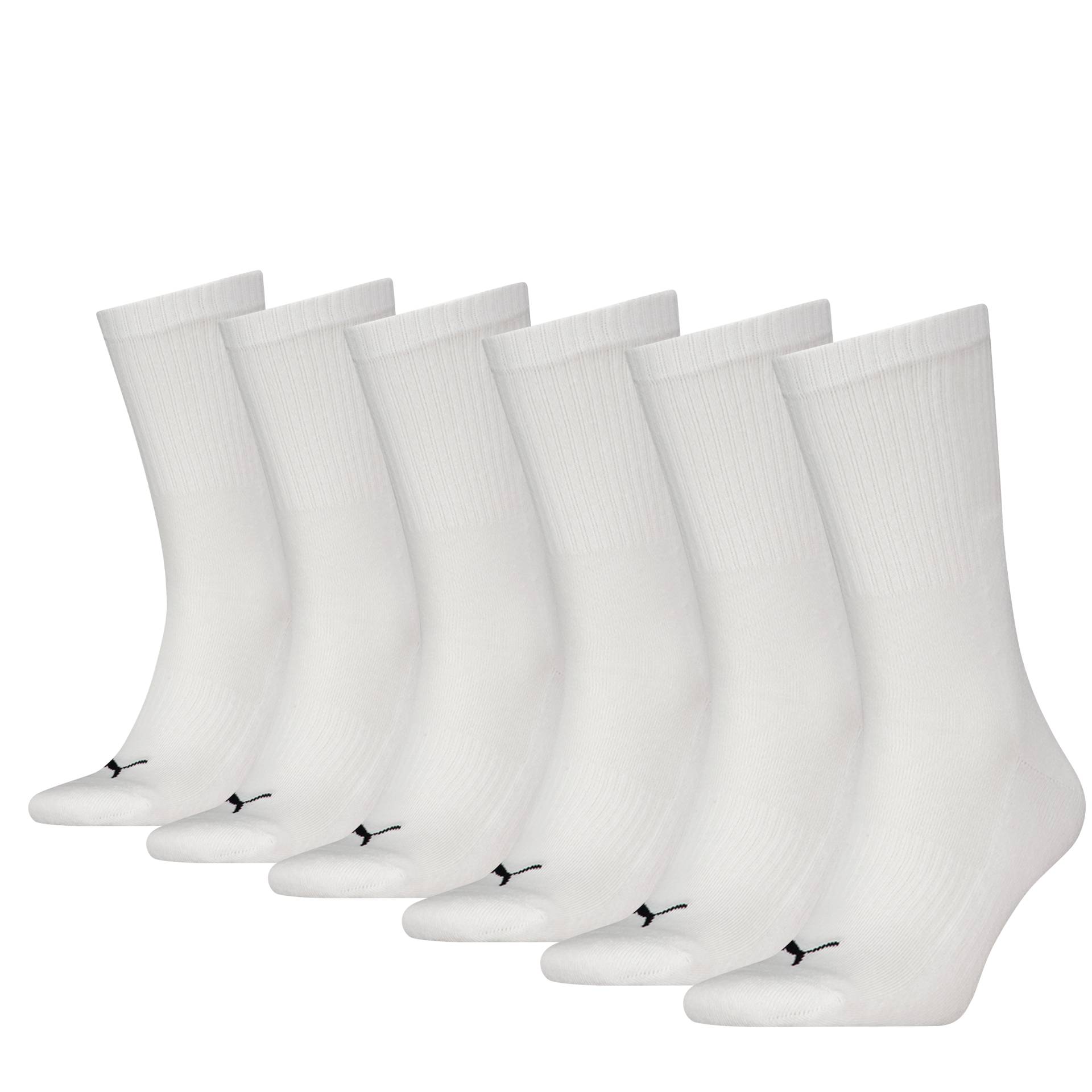 PUMA Socken »PUMA UNISEX CUSHIONED NEXT CREW 6P ECOM«, (6 Paar), mit Logoschriftzug an der Rückseite von PUMA