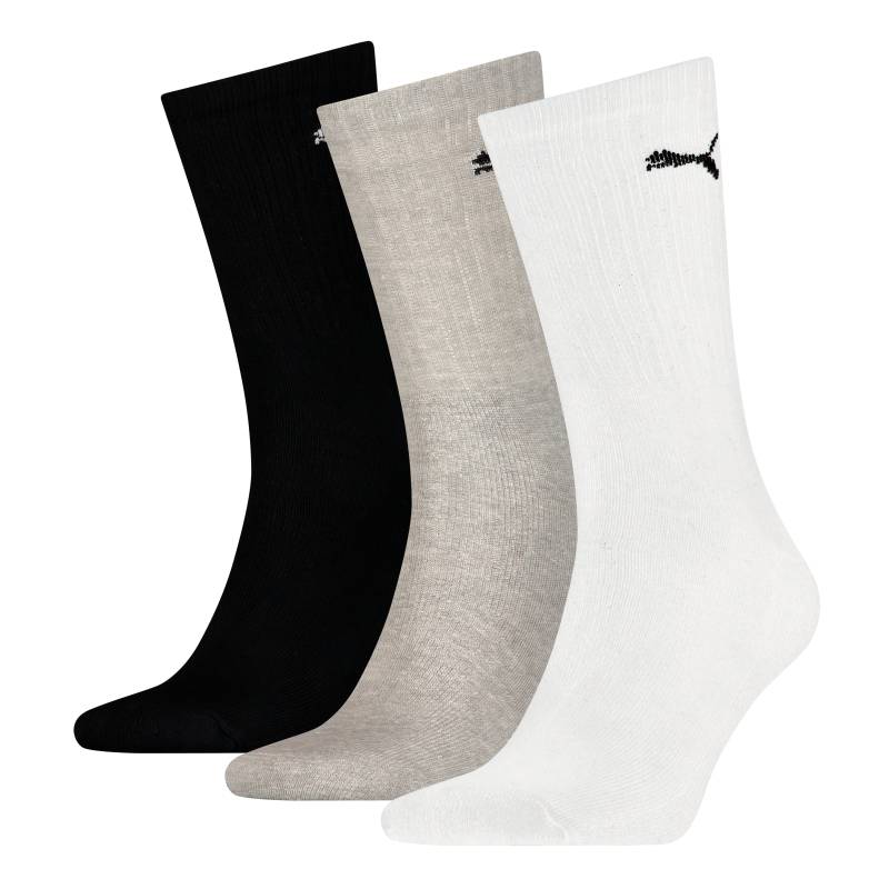 PUMA Socken »PUMA UNISEX LIGHT CREW SOCK 3P«, (3 Paar), Mit flacher Zehennaht von PUMA