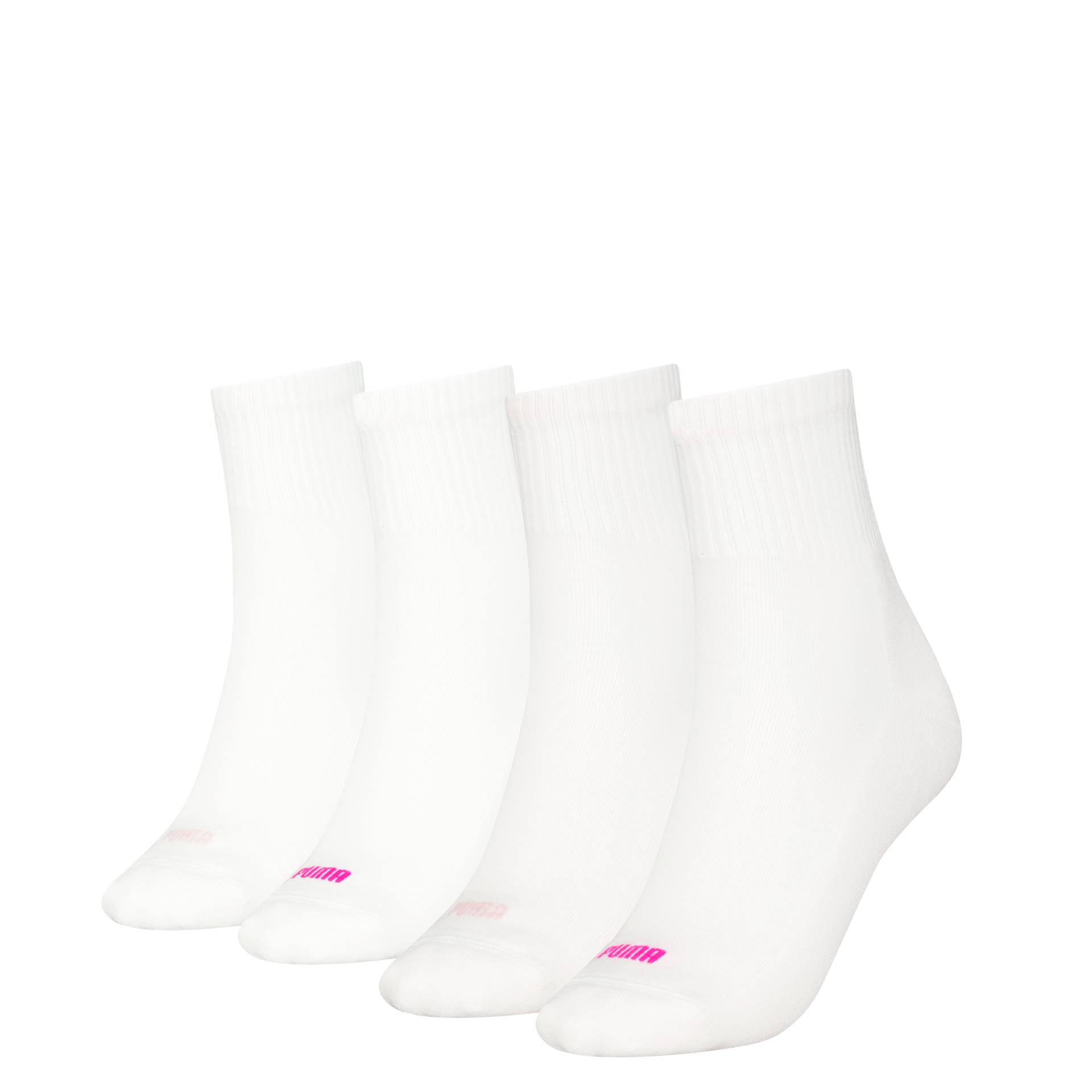 PUMA Socken »PUMA WOMEN HEART LOGO SHORT CREW 4P ECOM«, (4 Paar, 4 Paar), mit buntem Schaftdetail von PUMA