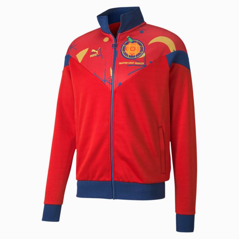 PUMA Spanien Herren Trainingsjacke | Mit Aucun | Rot/Blau | Größe: XS von PUMA