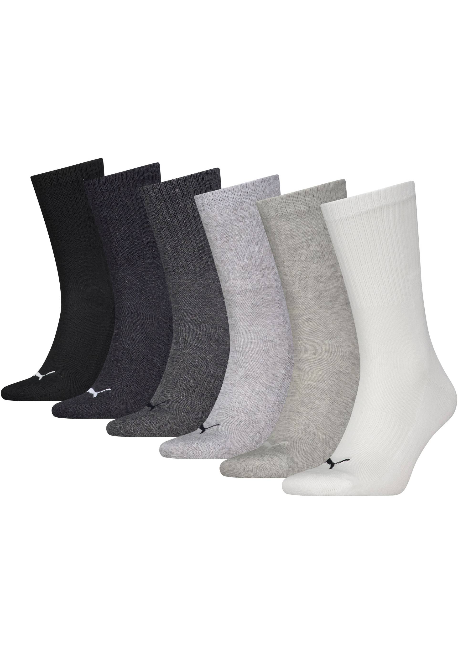 PUMA Sportsocken, (6 Paar), mit Unterstützung des Fussbogens für bessere Passform und Stabilität von PUMA