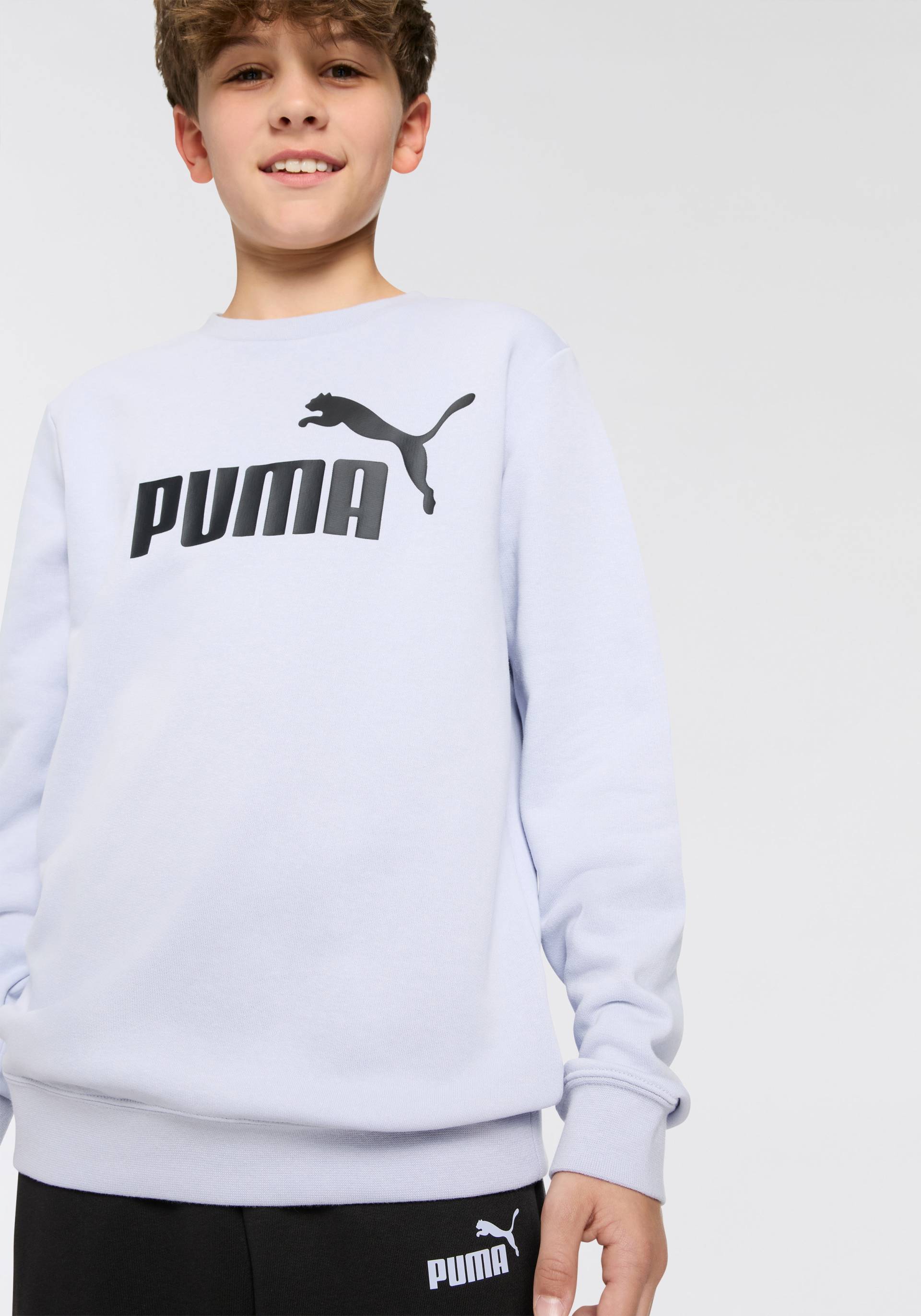 PUMA Trainingsanzug »ESS NO.1 LOGO CREW SWEAT SUIT TR B«, (2 tlg.), für Kinder, weiche Sweatware von PUMA