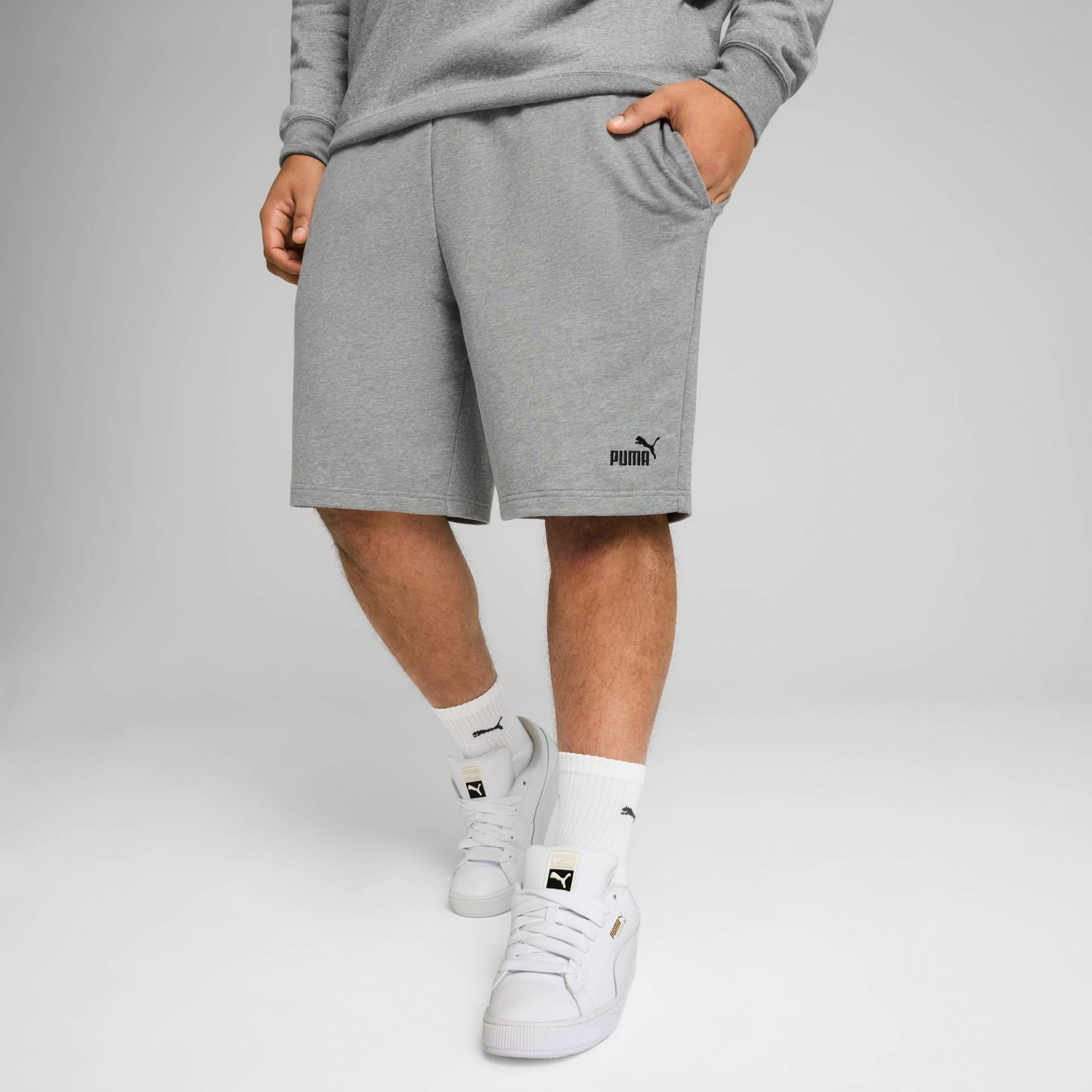 PUMA Trainingsshorts »ESS NO. 1 LOGO SHORTS 10"«, Sweatshorts mit weichem French Terry Material von PUMA