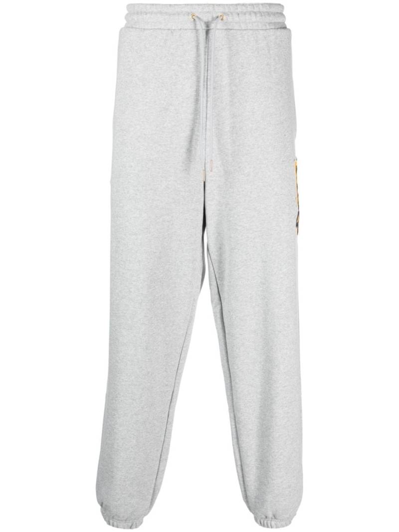 PUMA logo-appliqué cotton track pants - Grey von PUMA