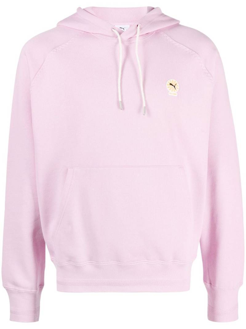 PUMA slogan-print drawstring hoodie - Pink von PUMA