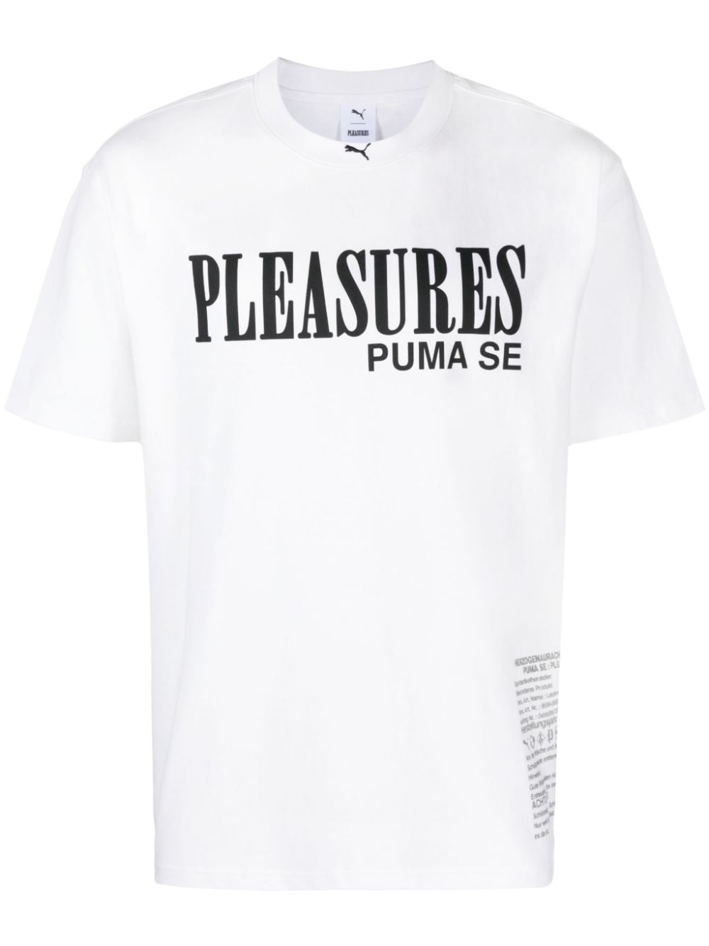 PUMA x PLEASURES Typo cotton T-shirt - White von PUMA