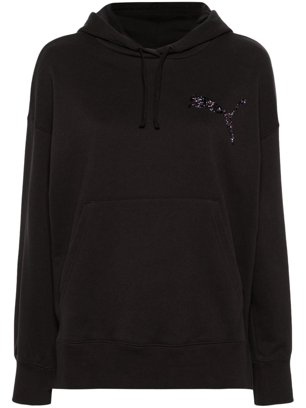 PUMA x Swarovski cotton hoodie - Black von PUMA