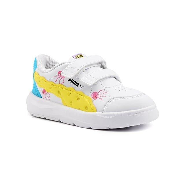 Puma Evolve Court Spongebob V Inf-22 Unisex Weiss 22 von PUMA