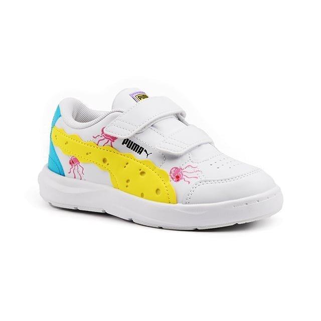 Puma Evolve Court Spongebob V Ps-31 Unisex Weiss 31 von PUMA