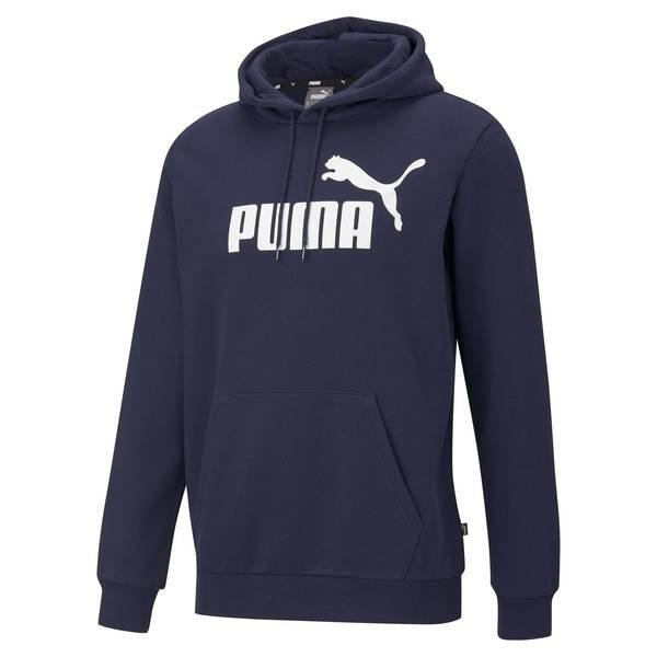 Sweatshirt Bequem Sitzend-ess Big Logo Hoodie Fl Herren Blau XL von PUMA