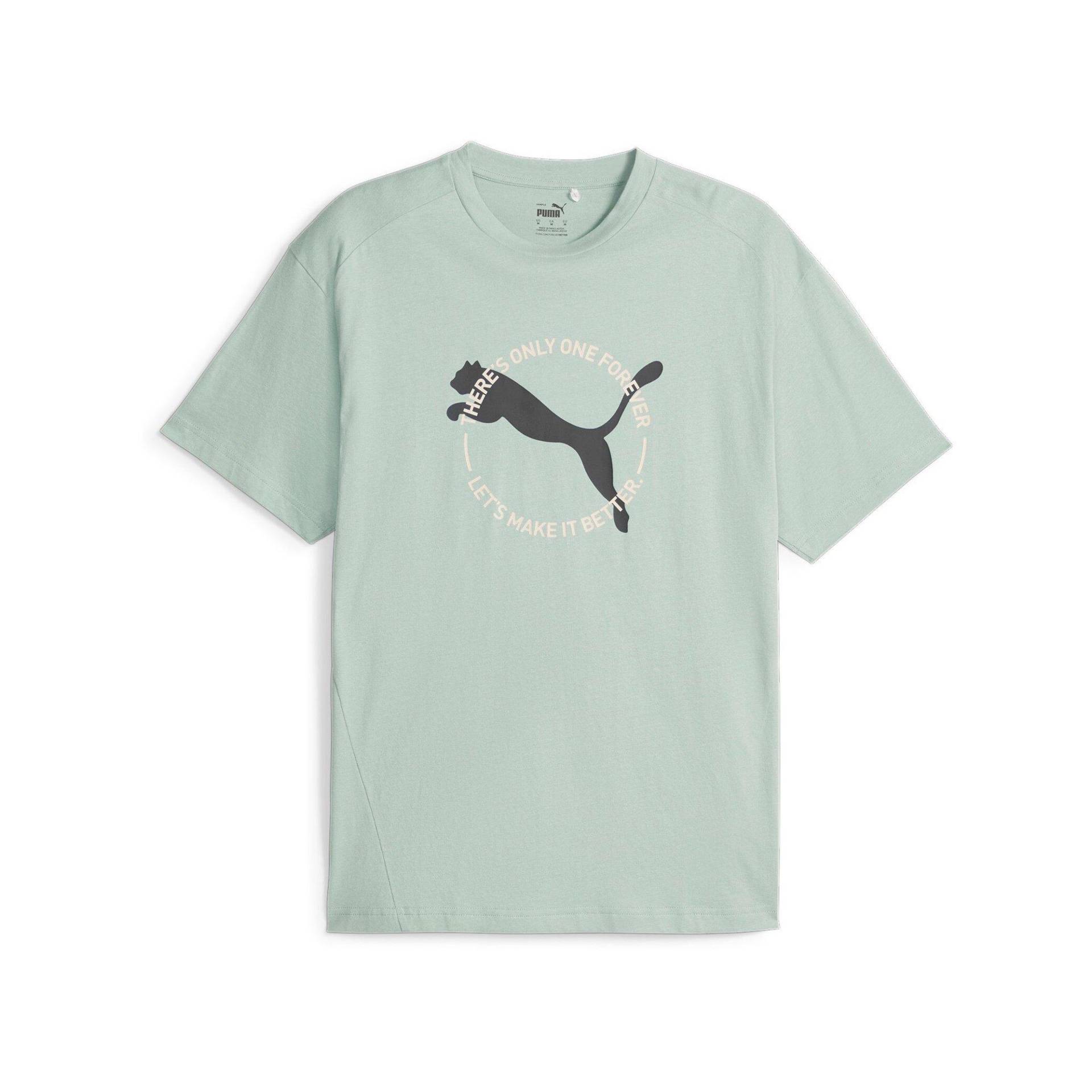 T-shirt, Rundhals, Kurzarm Herren Olivegrün M von PUMA