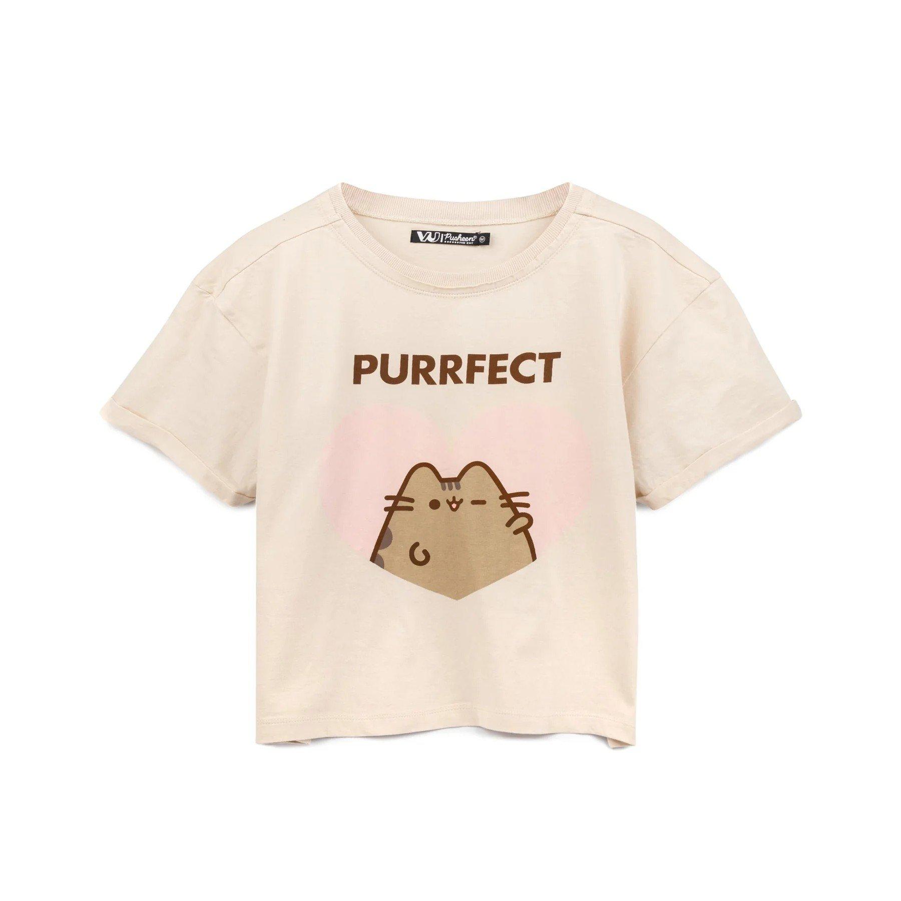 Purfect Kurzes Top Damen Creme 3XL von PUSHEEN