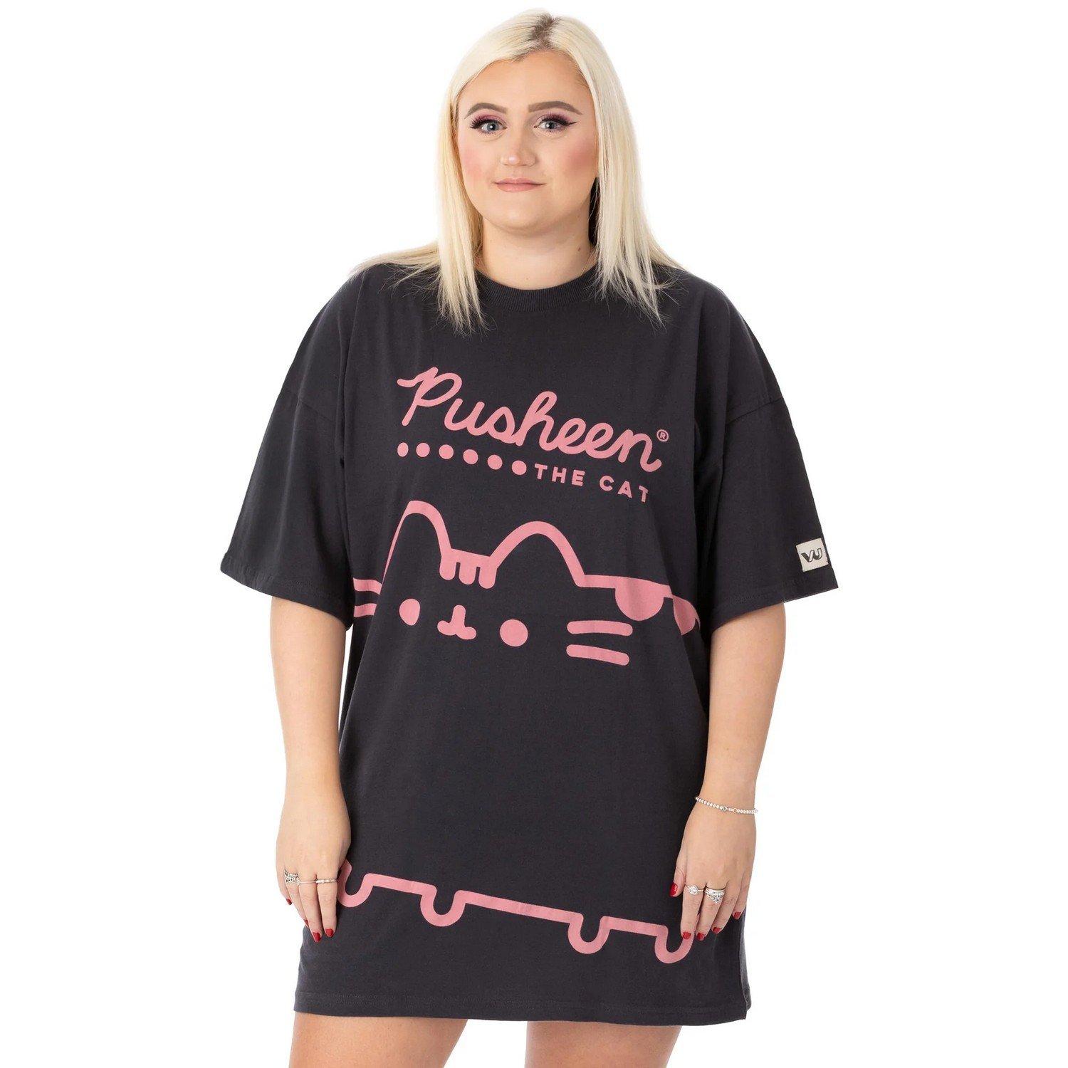 Tshirtkleid Damen Charcoal Black 3XL von PUSHEEN