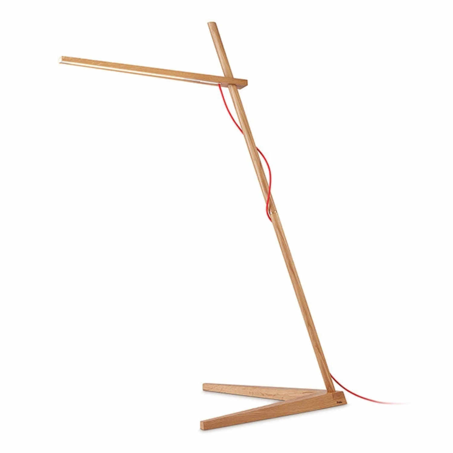 Clamp Stehleuchte, Ausführung white oak/red Clamp Stehleuchte, Ausführung white oak/red von Pablo Design