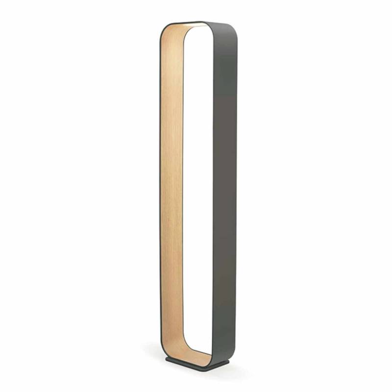 Contour Stehleuchte, Ausführung graphite/oak von Pablo Design