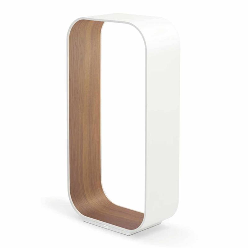 Contour Table Large Tischleuchte, Ausführung white/walnut von Pablo Design
