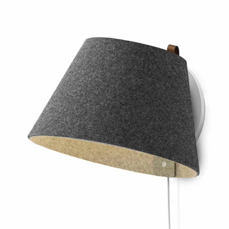 Lana Wall Small Wandleuchte, Farbe charcoal-grey von Pablo Design