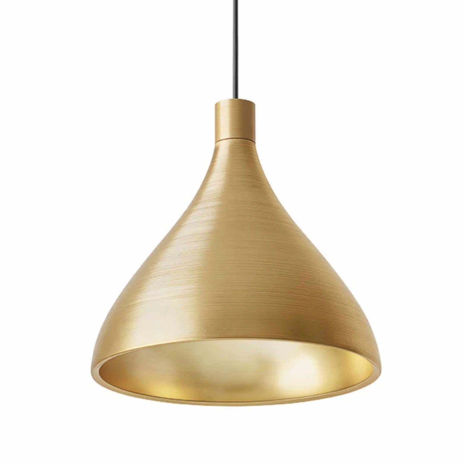 Swell Single Medium Hängeleuchte, Farbe brass/brass Swell Single Medium Hängeleuchte, Farbe brass/brass von Pablo Design