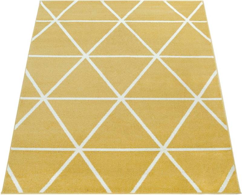 Paco Home Läufer »Stella 401«, rechteckig, 16 mm Höhe, Teppich, Pastellfarben, Rauten Design, Skandi Muster, Kurzflor von PACO HOME