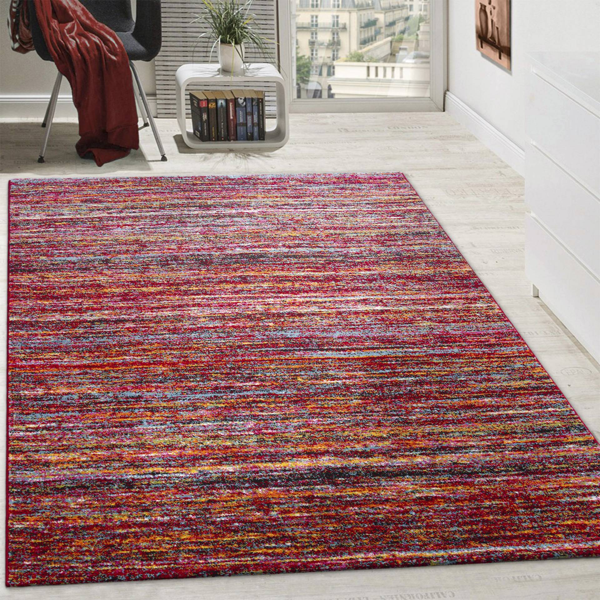 Paco Home Teppich »Passion 221«, rechteckig, 16 mm Höhe, Kurzflor, modernes Streifen Design, ideal im Wohnzimmer & Schlafzimmer Paco Home Teppich »Passion 221«, rechteckig, 16 mm Höhe, Kurzflor, modernes Streifen Design, ideal im Wohnzimmer & Schlafzimmer von PACO HOME