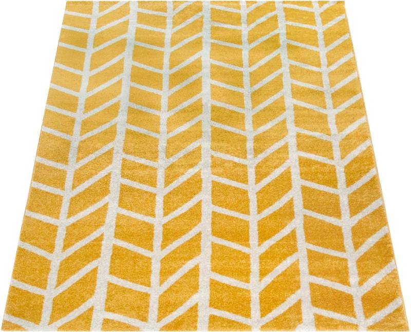 Paco Home Teppich »Pattern 120«, rechteckig, 15 mm Höhe, Kurzflor, modernes geometrisches Design von PACO HOME