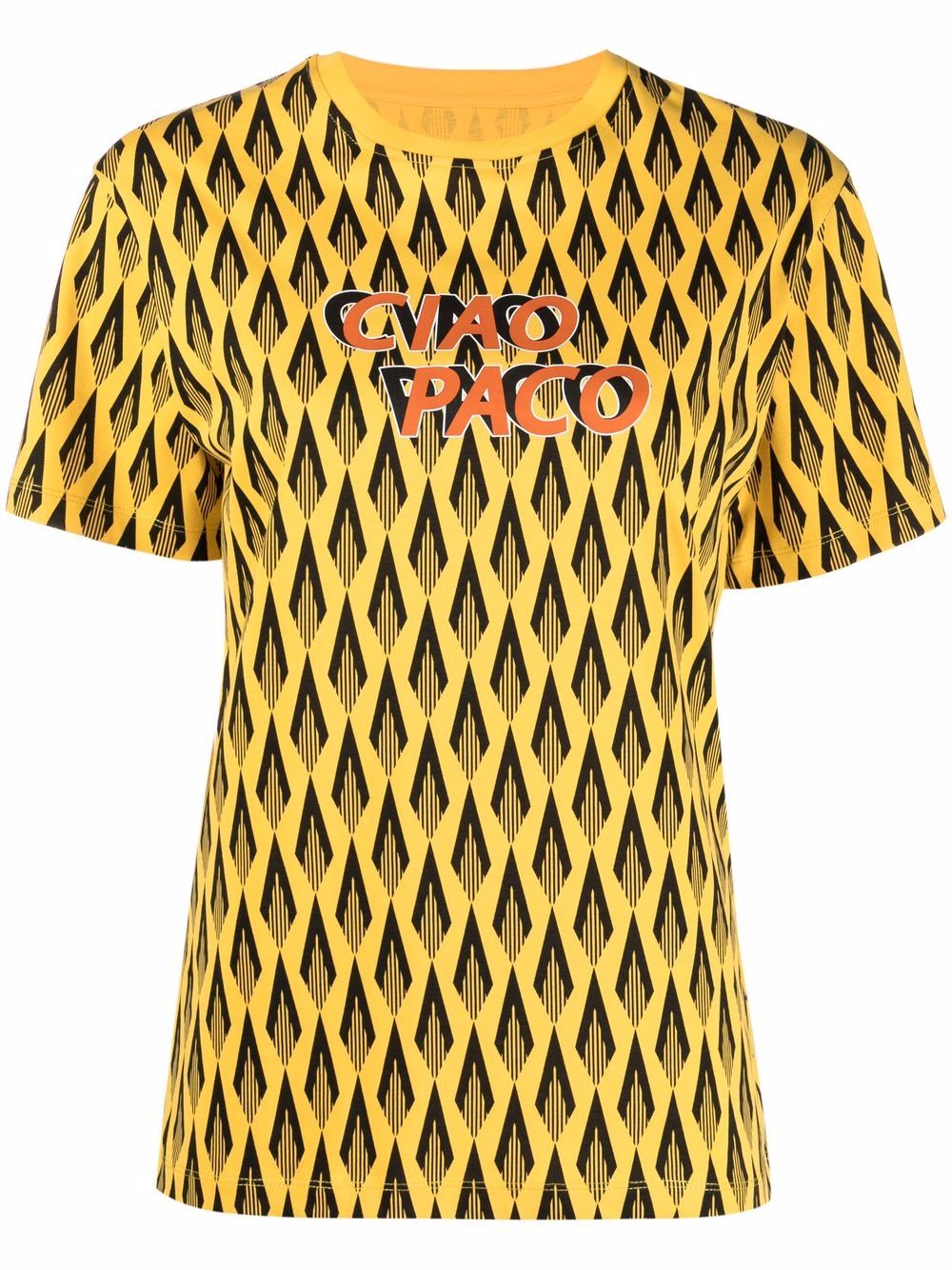 Rabanne Ciao Paco print T-shirt - Yellow von Rabanne