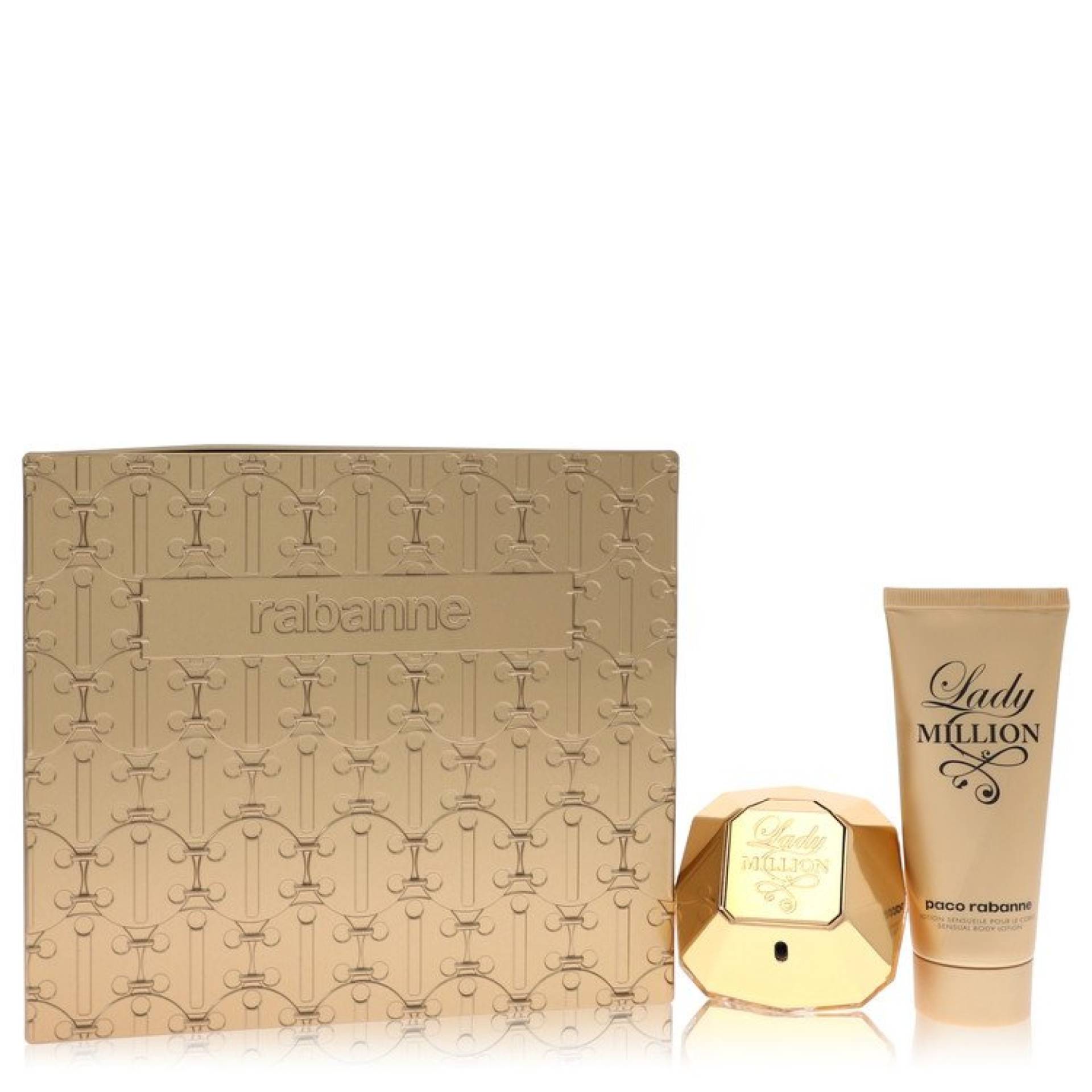 Paco Rabanne Lady Million Gift Set -- 79 ml Eau De Parfum Spray + 100 ml Body Lotion von Paco Rabanne