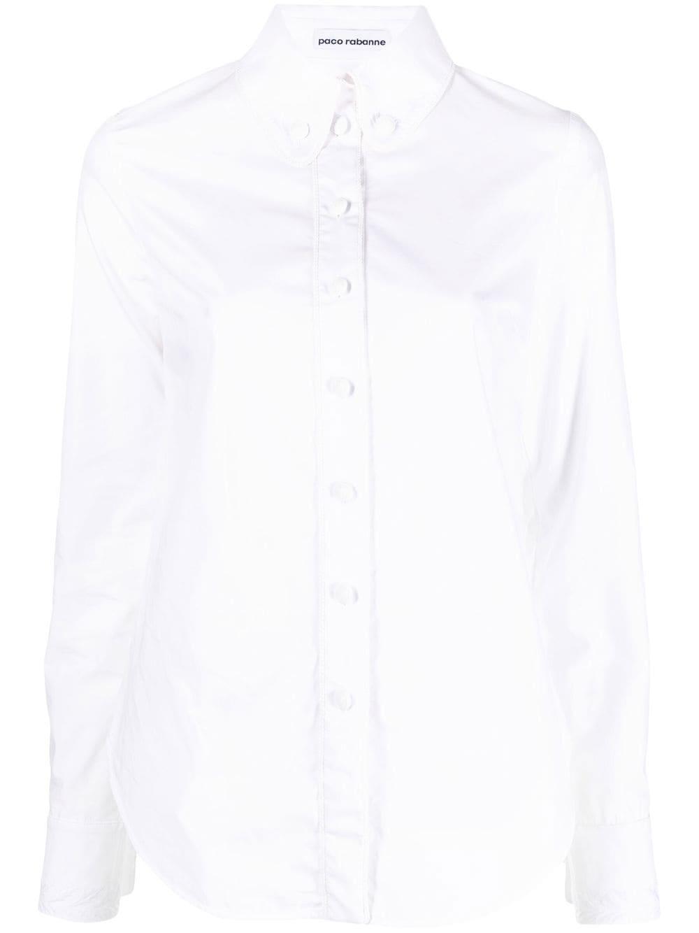 Rabanne button-down organic cotton shirt - White von Rabanne