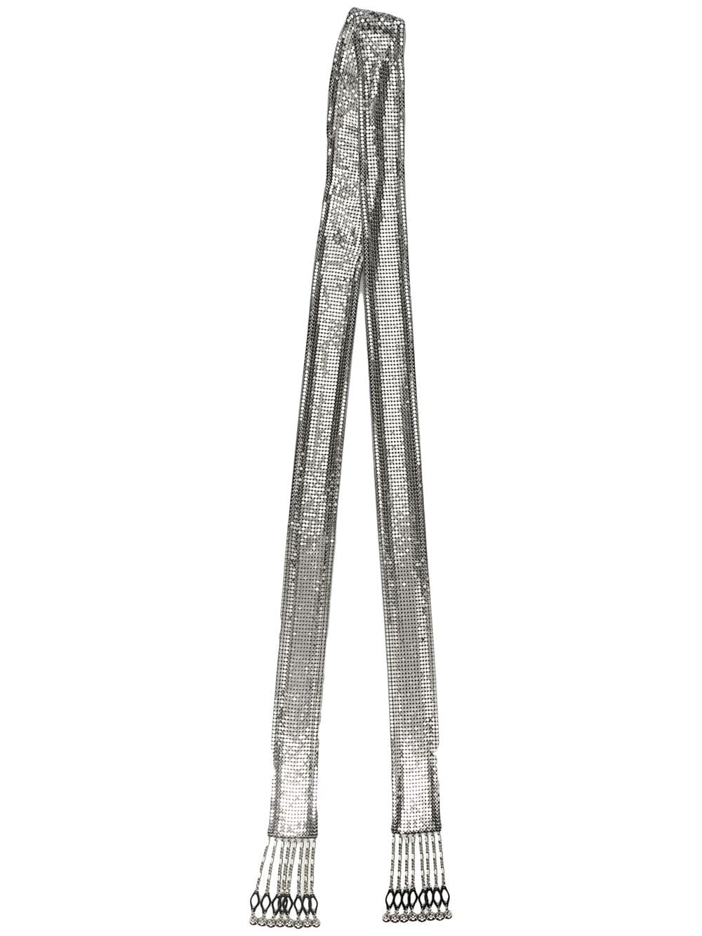 Rabanne chainmail skinny scarf - Silver von Rabanne