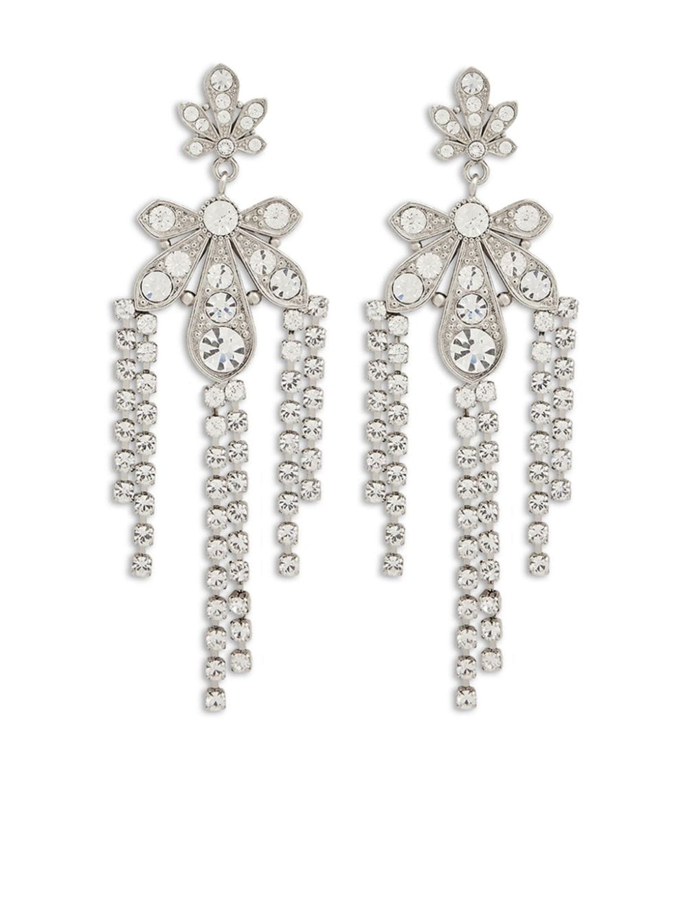 Rabanne chandelier crystal-embellished earrings - Silver von Rabanne