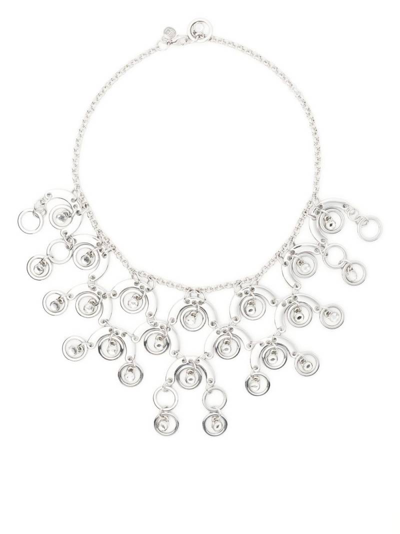 Rabanne crystal-embellished collar necklace - Silver von Rabanne
