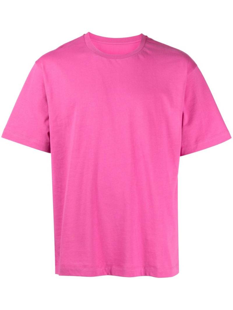 Rabanne logo-print cotton T-shirt - Pink von Rabanne