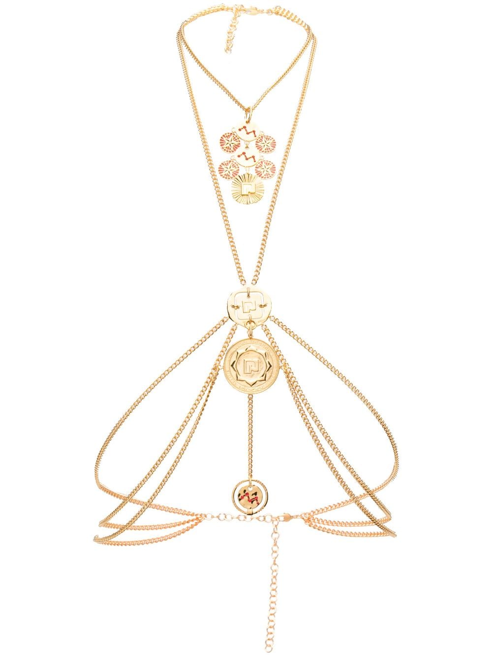 Rabanne medal-charm body jewellery - Gold von Rabanne