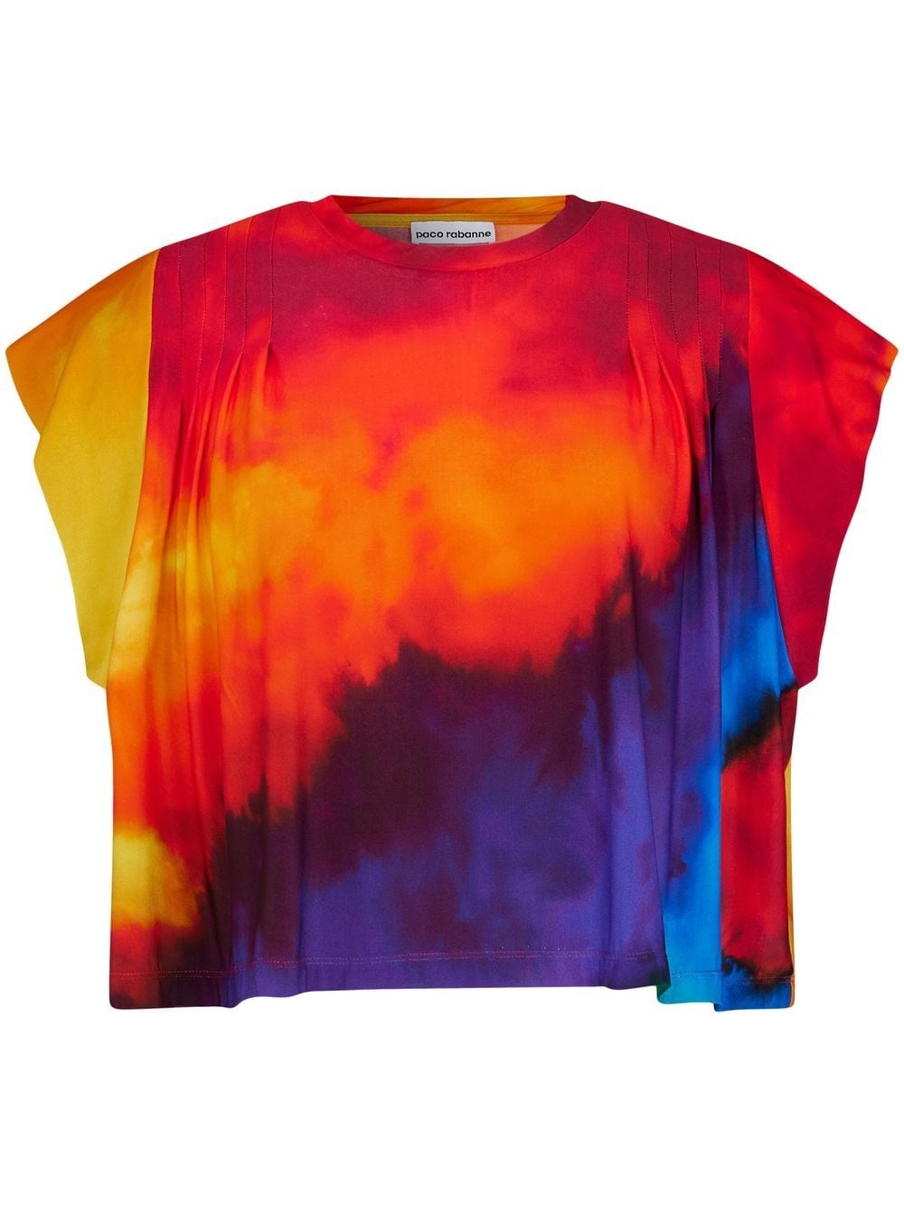 Rabanne tie-dye crew-neck T-shirt - Orange von Rabanne