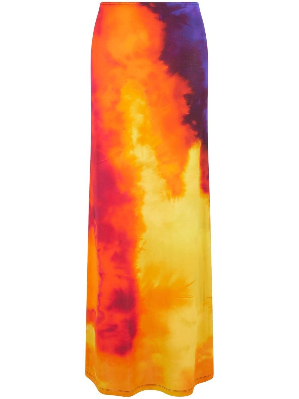 Rabanne tie-dye maxi skirt - Orange von Rabanne