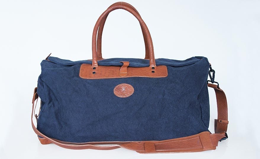 Reisetasche Mittel in Blau/Braun von Pajass