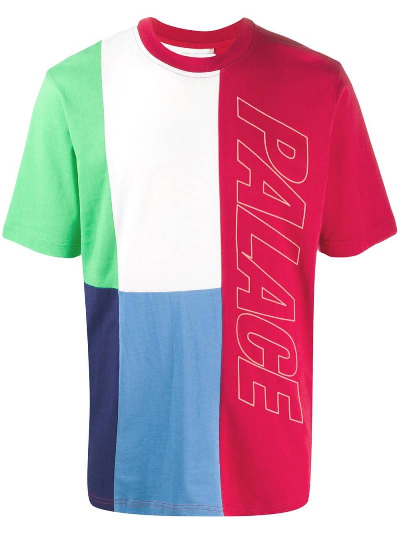 Palace Flaggin colour-block T-shirt - Red von Palace