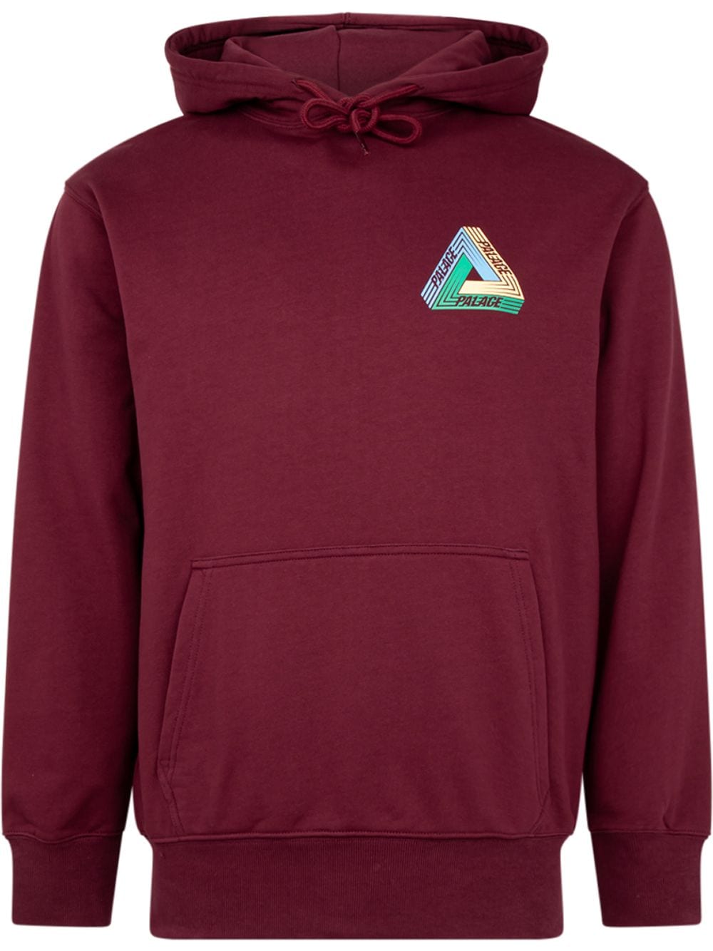 Palace Tri-Dart "Burgundy" drawstring hoodie - Red von Palace