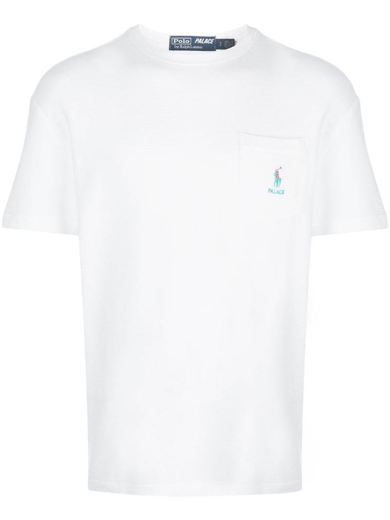 Palace x Polo Ralph Lauren logo embroidered T-shirt - White von Palace