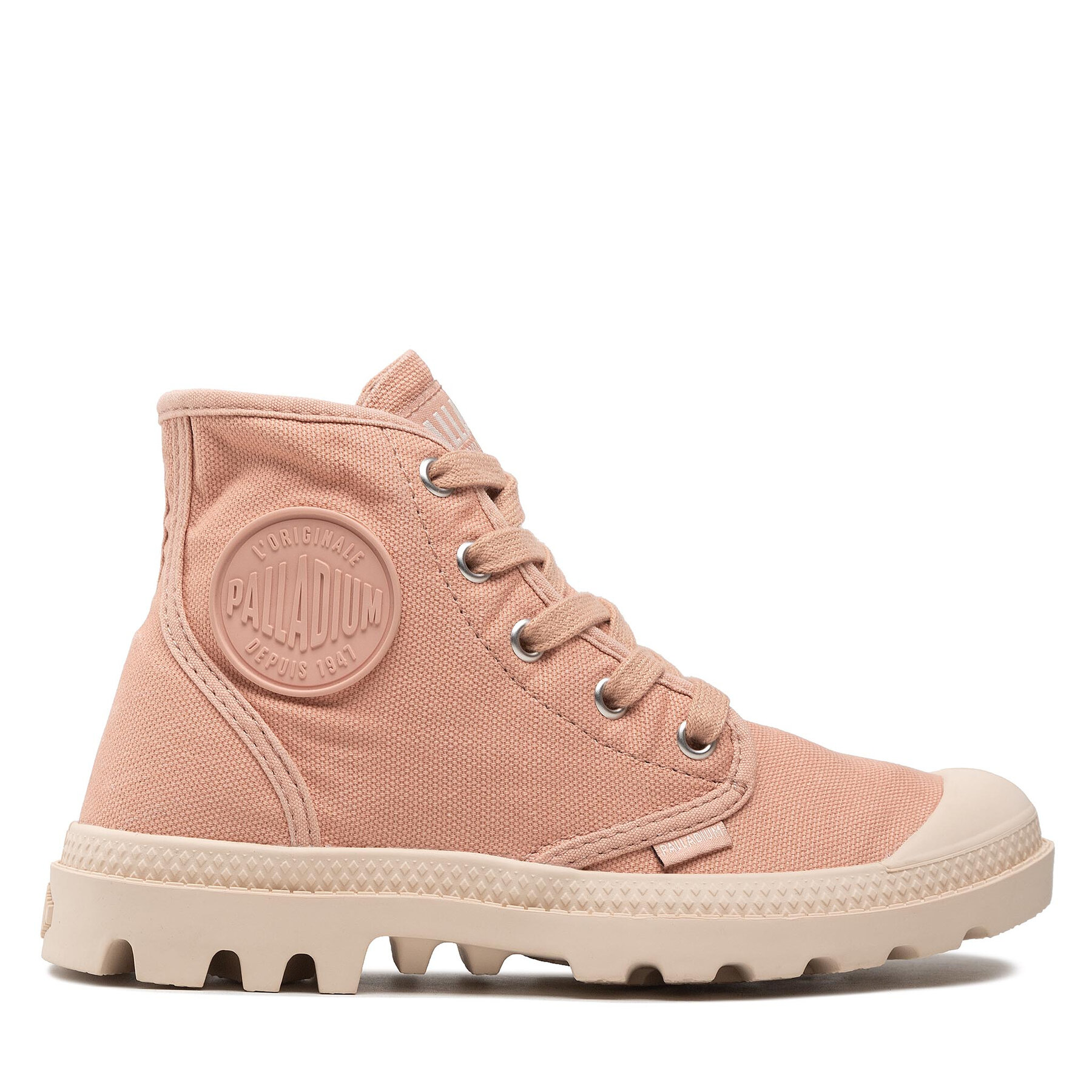 Schnürstiefeletten Palladium Pampa Hi 92352-663-M Rose Brick von Palladium