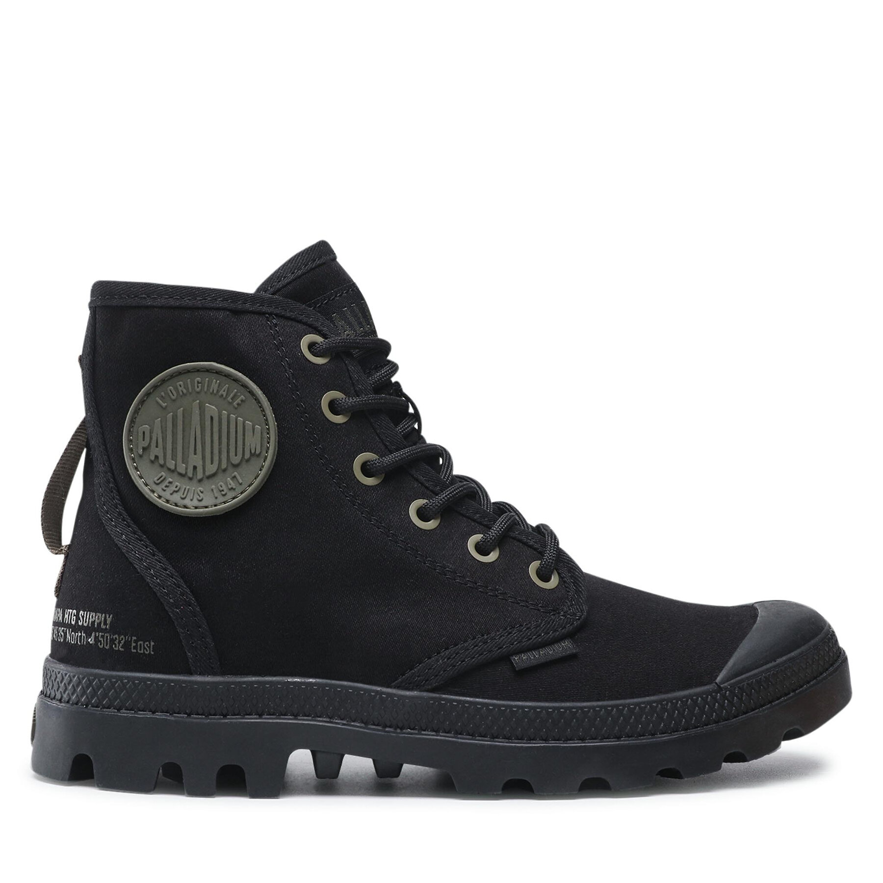 Schnürstiefeletten Palladium Pampa Hi Htg Supply 77356-001-M Black/Black von Palladium