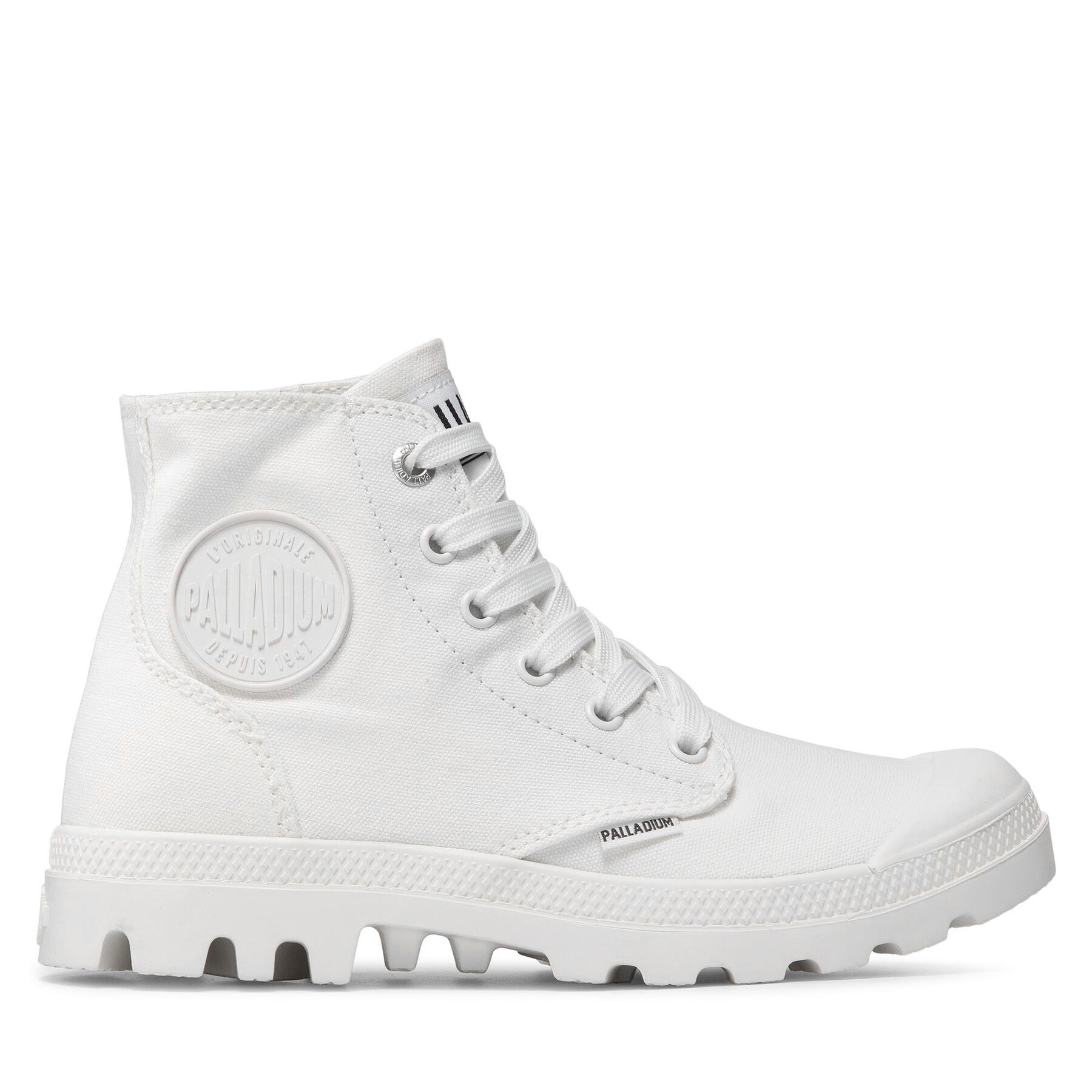 Schnürstiefeletten Palladium Pampa Hi Mono U 73089-116-M Star White von Palladium