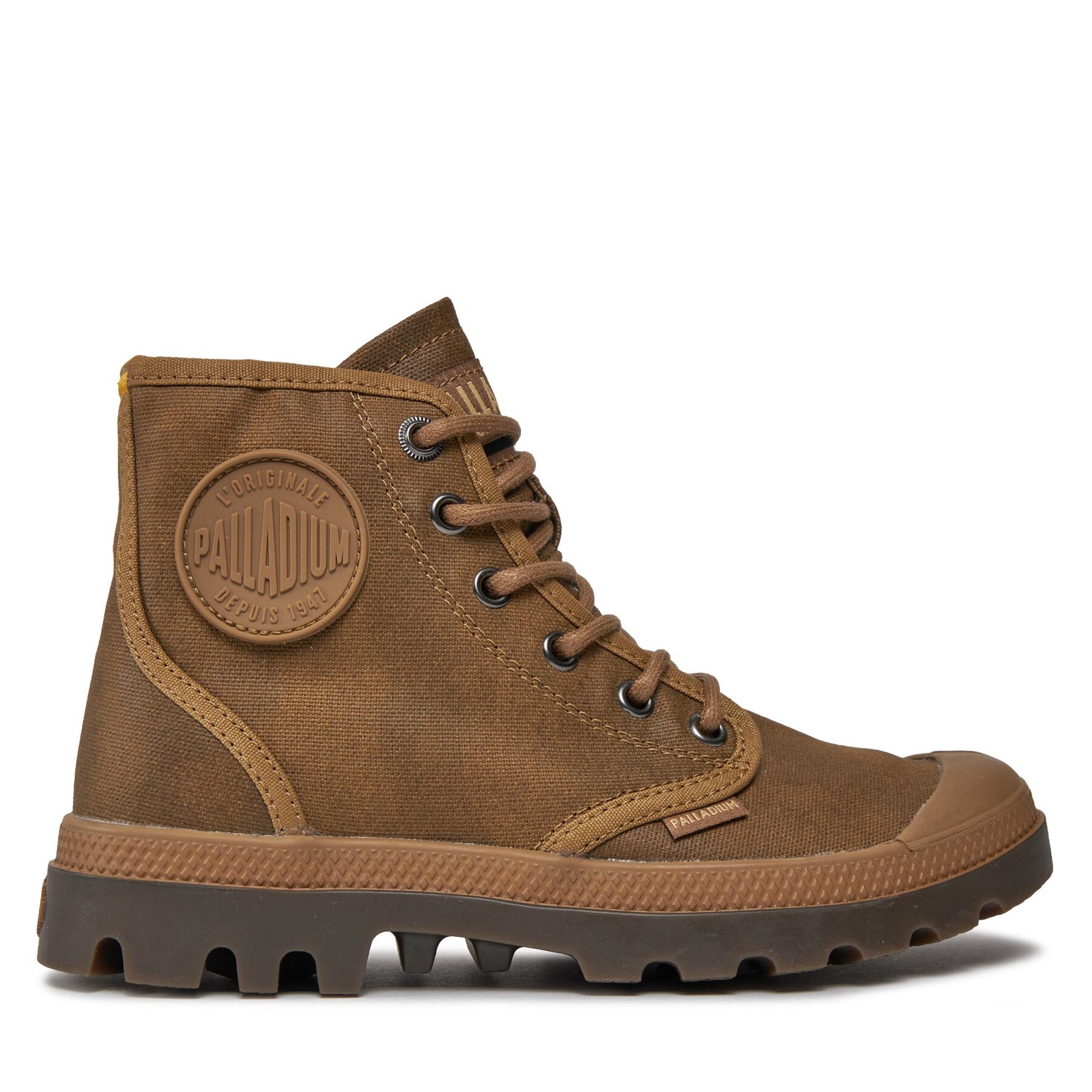 Schnürstiefeletten Palladium Pampa Hi Wax 77222-230-M Bone Brown 230 von Palladium