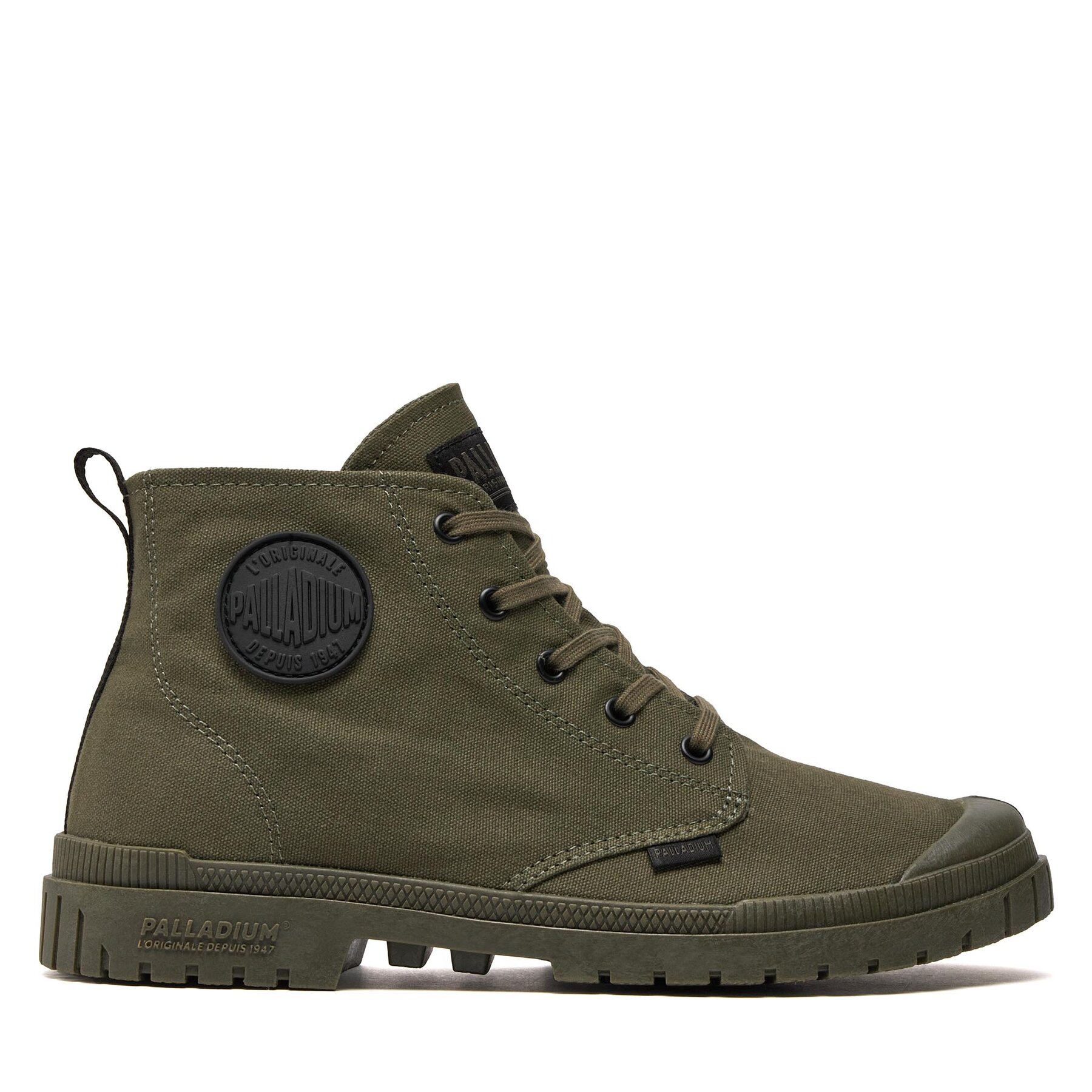 Schnürstiefeletten Palladium Pampa Sp20 Hi Cvs 76838-309-M Olive Night von Palladium