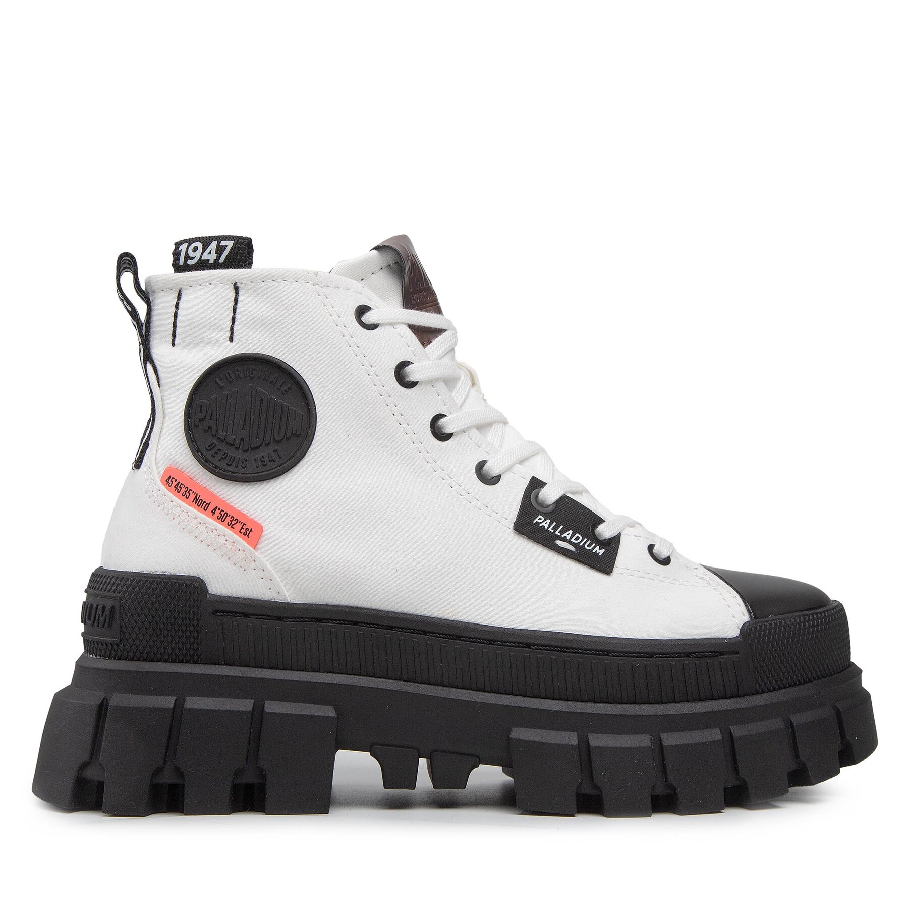 Schnürstiefeletten Palladium Revolt Hi Tx 97242-116-M Star White von Palladium