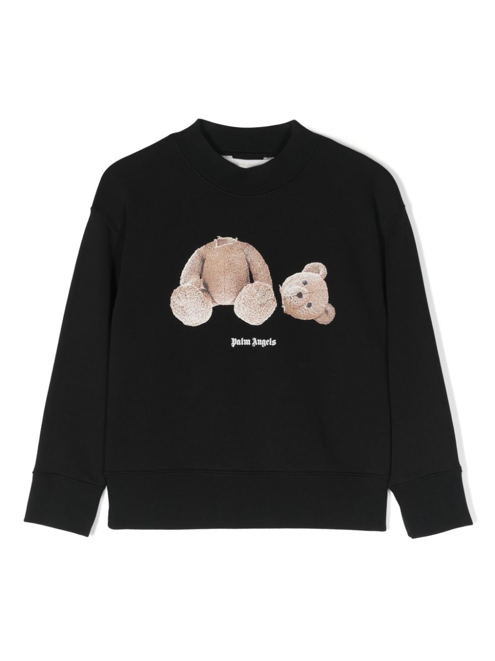 Palm Angels Kids Bear-print cotton sweatshirt - Black von Palm Angels Kids