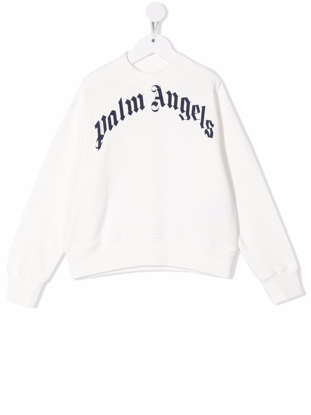 Palm Angels Kids logo-print sweatshirt - White von Palm Angels Kids