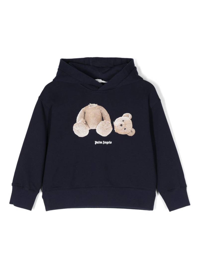 Palm Angels Kids Palm Angels Bear hoodie - Blue von Palm Angels Kids