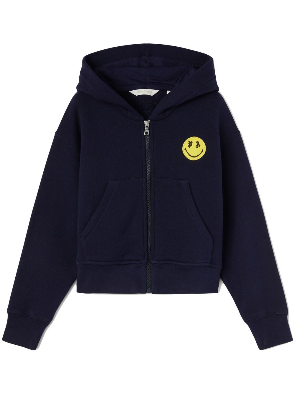 Palm Angels Kids Smiley-print teddy-print hoodie - Blue von Palm Angels Kids